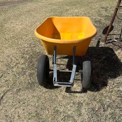 Large Plastic Wheelbarrow, Full Tires