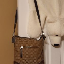 Large Brown Coach Crossbody Bag