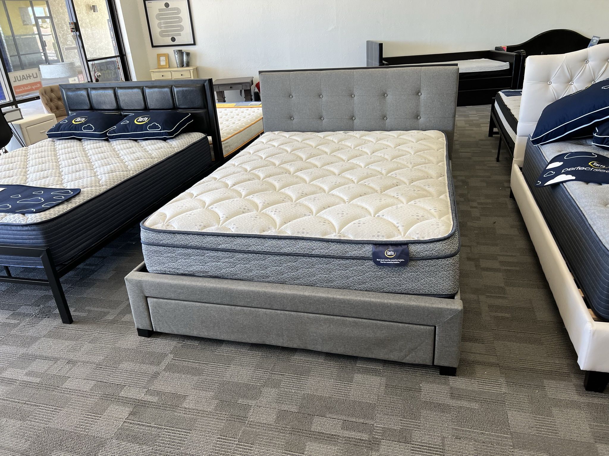 Queen Bed With Storage Drawer