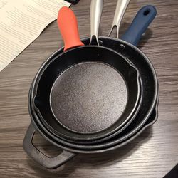 Cast Iron Skillets 8 Inch 10 Inch 