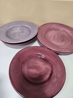 6 Pottery Barn Sausalito Dinner Plates