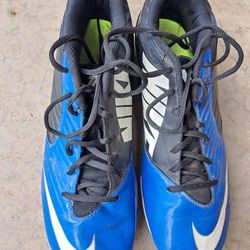 Nike Men's Blue Vapor Shark Football/Lacrosse Cleats Size 12