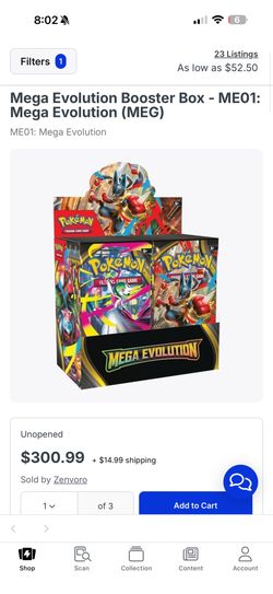Pokemon Mega Evolution ME01 Booster Box