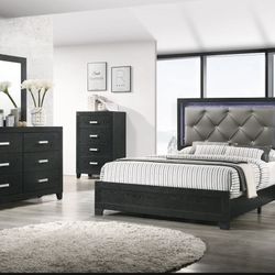Sleek Modern Bedroom On Sale! Pay Just $39 Down. No Credit Needed. No Interest For 100 Days! 