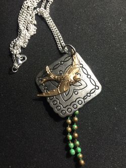 Celtic Sparrow Pendant Necklace