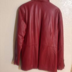 RED LEATHER JACKET