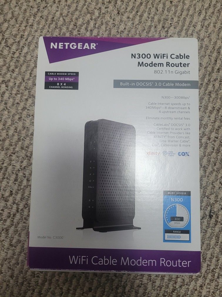 Wifi Cable Modem and Router