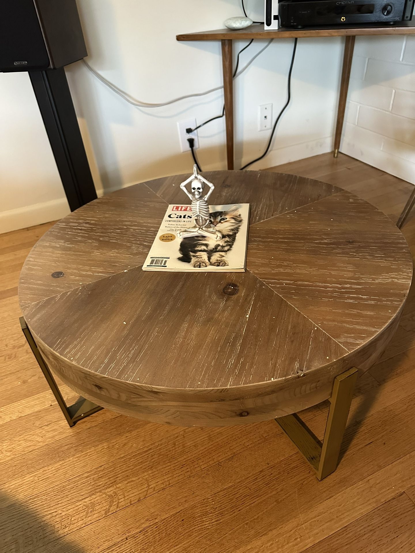 Round Wood Coffee Table