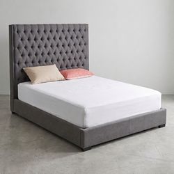 California King Bed Frame + Bed Base Box + Mattress