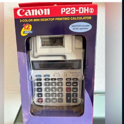 Canon D 23DH2 mini desktop printer calculator