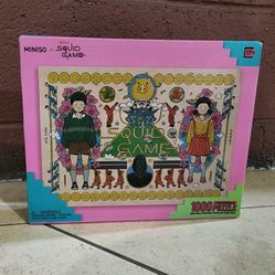 Squid Game Doll Banner Puzzle 1000 Piece 28x20" - SEALED