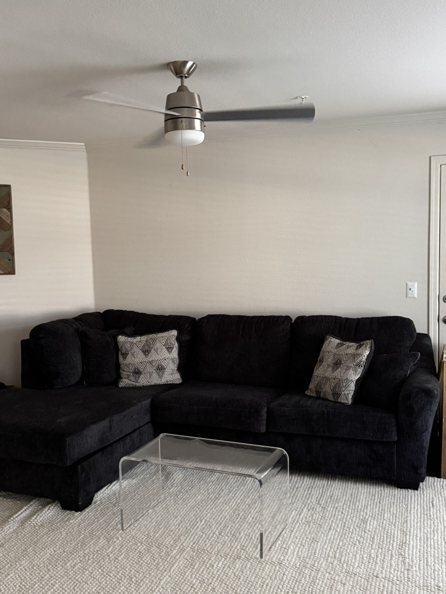 Large black Sectional Couch