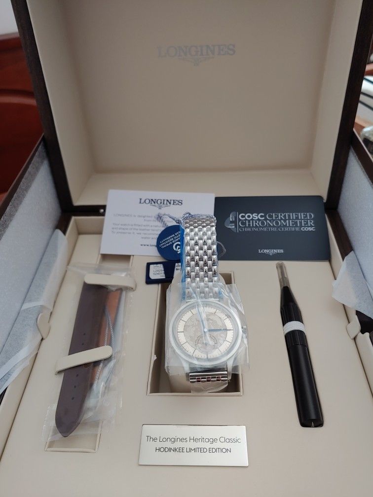 Brand New Unworn Longines Heritage Classic Limited Edition for HODINKEE Full Set