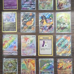 Pokémon Card Collection Lot – Charizard, Umbreon, Pikachu, EX / VMAX / Full Arts – 40+ Cards