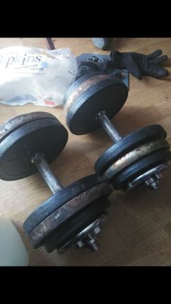 50lb dumbbell pair