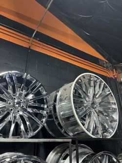 Single wheel new 26x10 chrome Performance Replicas PR198 26x10 6x5.5 Chrome Wheel 26" 31mm