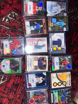 Soccer auto and patch cards lot