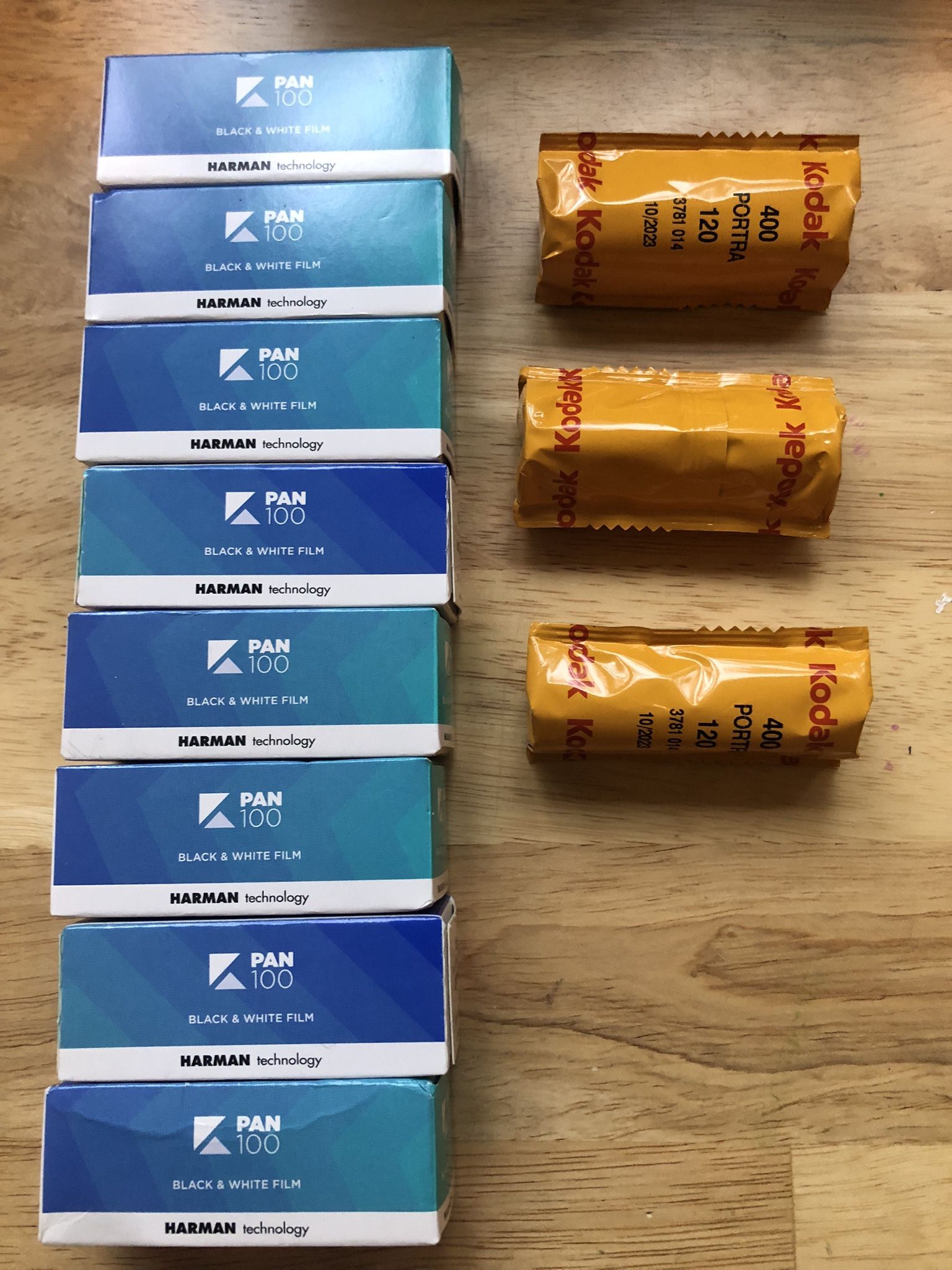 120 Film, 11 rolls, B&W And Color