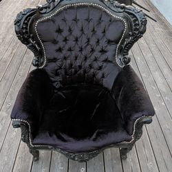 Vintage European “Throne” Chair – $50