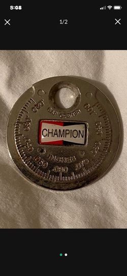 Vintage Champion Spark Plug Taper Gap Gauge CT 481 Gap Opener