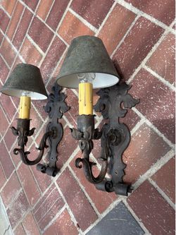 Sconce cast iron antique style