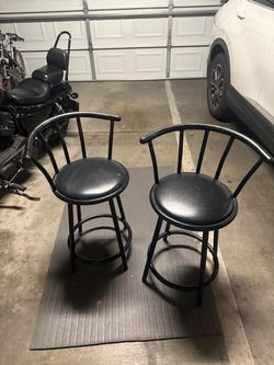 Black barstools