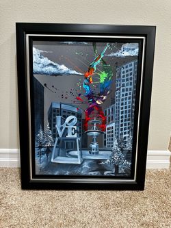“Love Life” by Kre8 Framed Giclee Signed