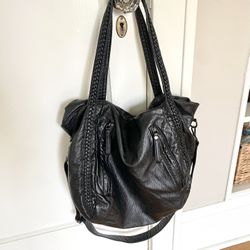 Great Black Slouchy Shoulder Bag