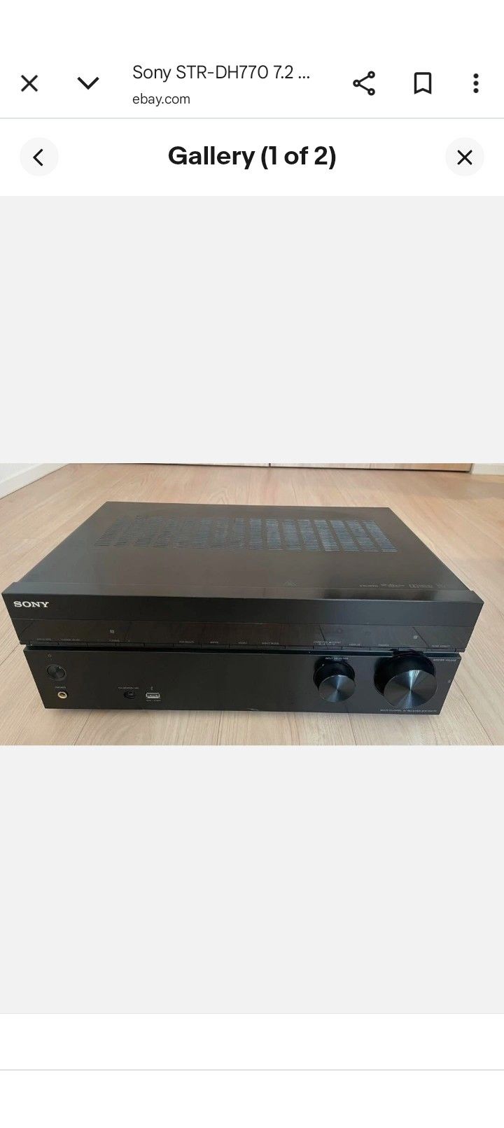 Sony multi channel av receiver str-dh770