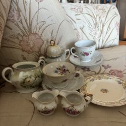 antique tea set