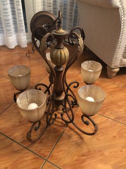 Chandelier dark bronze