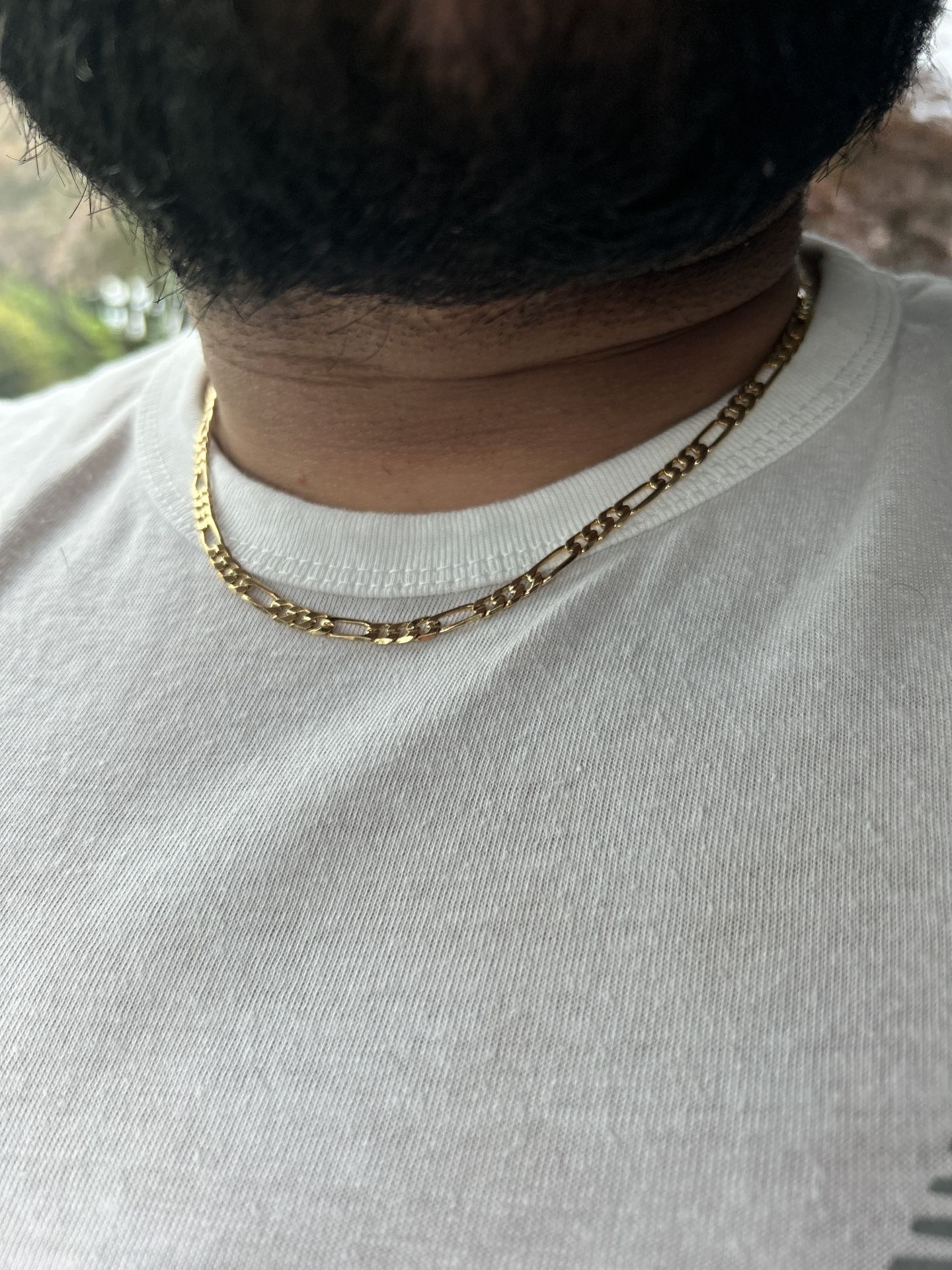 Mens Gold-Tone Figaro Chain – 19”