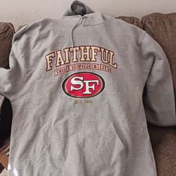 SF 49ers Faithful Red and Gold Empire Hoodie