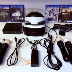 PlayStation VR headset (Gen 1) With Games