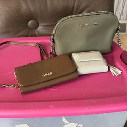 Fall Purse Collection In Green And Brown