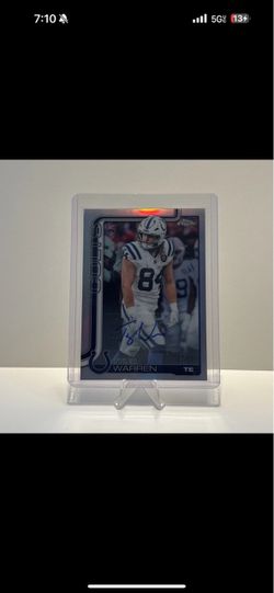 2025 Topps Chrome - Rookie Autographs Tyler Warren #RA-TWA Refractor /499