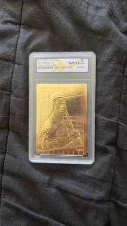 1997 Fleer 23k gold Ken Griffey Jr rookie card signature series edition