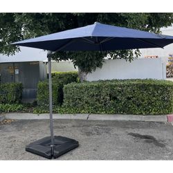 10ft Offset Cantilever Umbrella, Includes Base And Weights