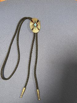 Western Turquoise Bolo Tie 