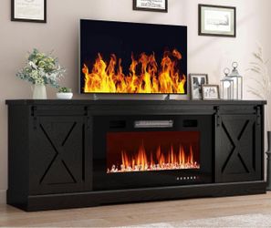 70” TV Stand with Fire Place
