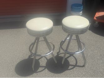 White Diner Barstools