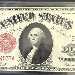1917 $1 United States Red Seal Note 