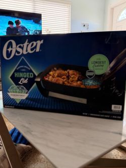 Oster DiamondForce Electric Skillet 16" x 12" w/ Hinged Lid - Like New (Used Once