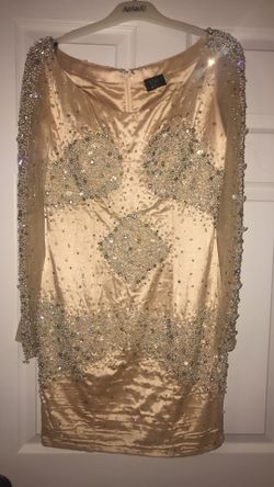 Musani gold evening dress