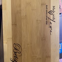 Laser Engraved Cutting Boards