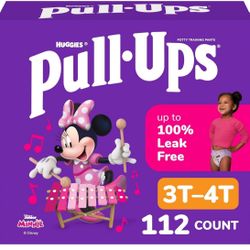 Pull-Ups Girls' Potty Training Pants, Size 3T-4T Training Underwear
