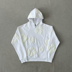 Denim Tear Hoodie - White