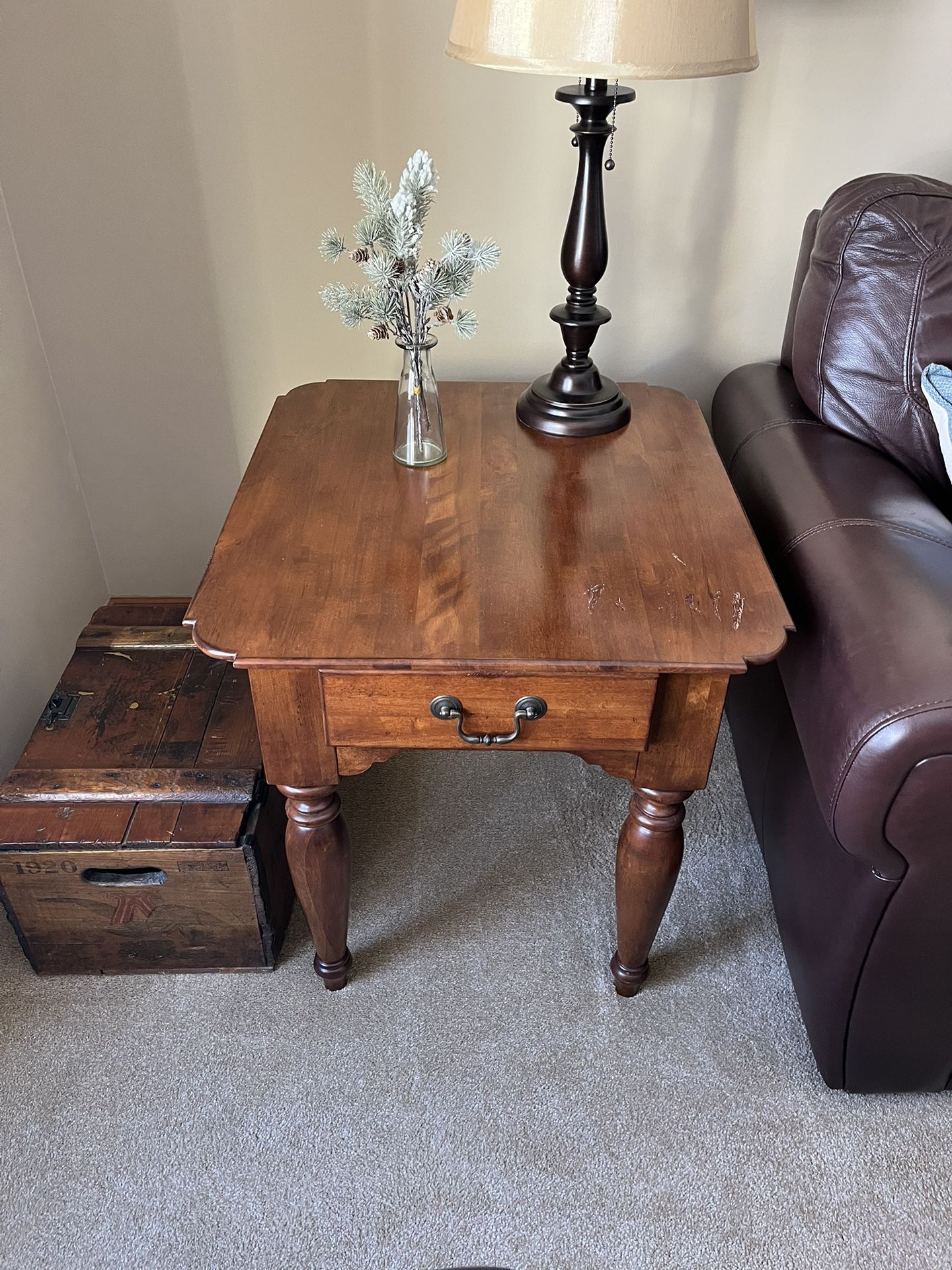 Set Of Solid cherry Tables 