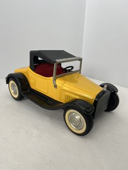 Vintage Nylint Toys Roadster Pressed Steel Yellow