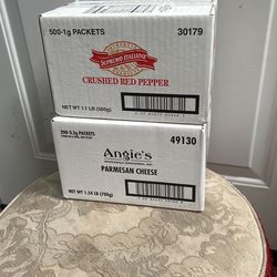 Parmesan Cheese And Crushed Pepper In Box